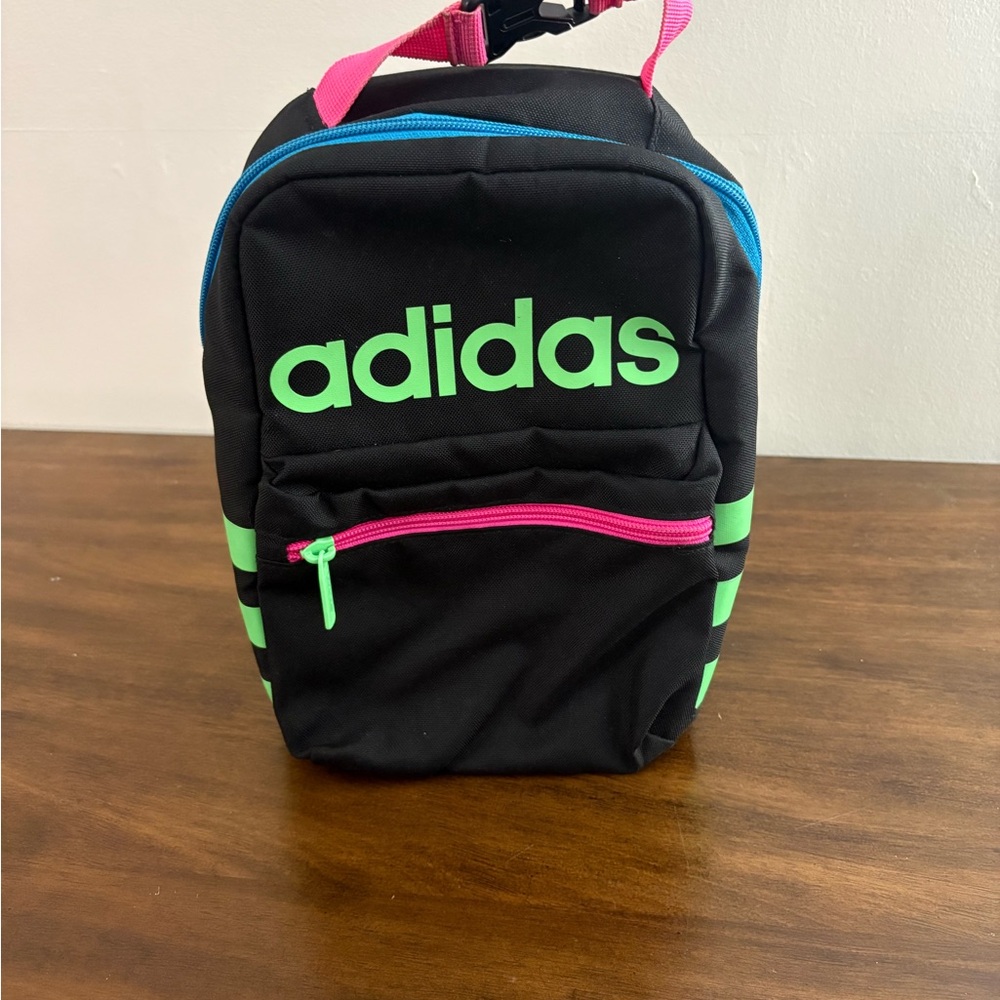 Adidas Black Mini Cooler Bag lunch bag sporty summer lunch water box